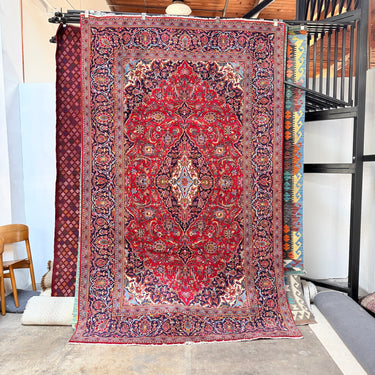 Vintage Persian Oriental Hand Knotted Rug