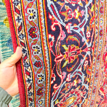 Vintage Persian Oriental Hand Knotted Rug