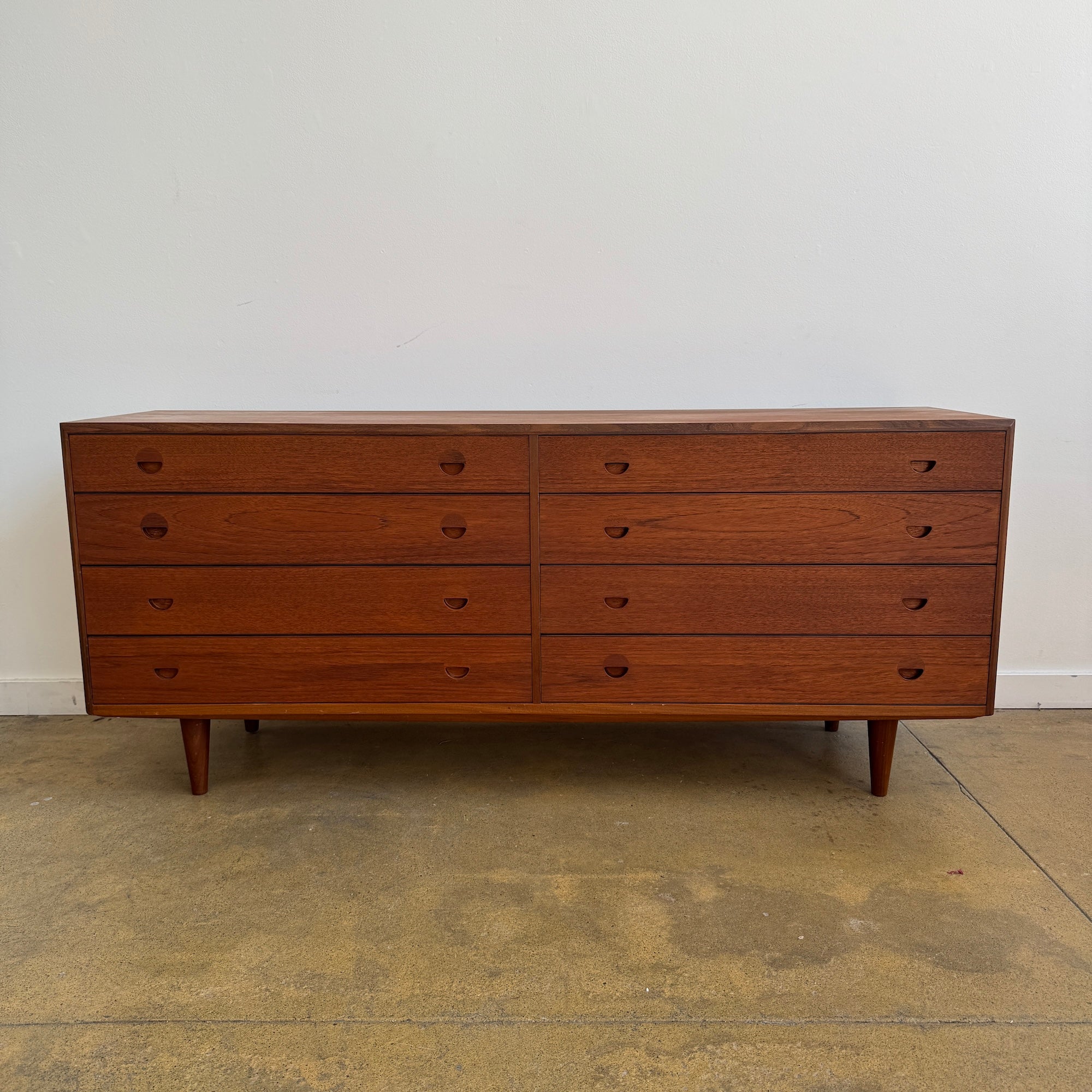Rare! Danish Modern Grete Jalk Teak 8 Drawer Dresser for Sibast
