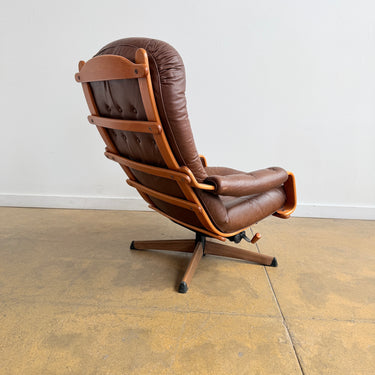 Vintage Göte Mobler Reclining & Swivel lounge chair (Two Available)