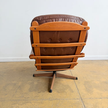Vintage Göte Mobler Reclining & Swivel lounge chair (Two Available)