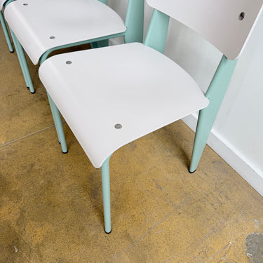 Authentic! Vitra Jean Prouvé Standard 4 Dining Chairs