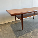 Danish Modern Teak Long coffee table