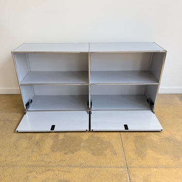 USM Haller 2X2 Fully Enclosed - Silver