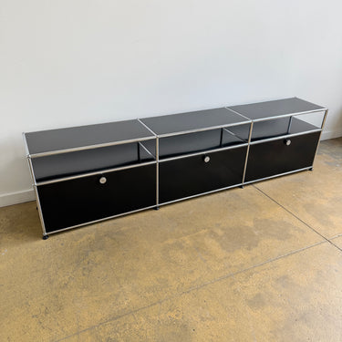 USM Haller 3X2 Low Media Console - Graphite Black