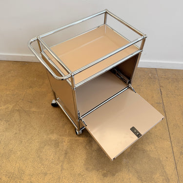 USM Haller Compact Cabinet with Handle & Casters - Beige