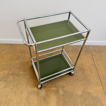 USM Haller Medium Rolling Cart - Olive Green