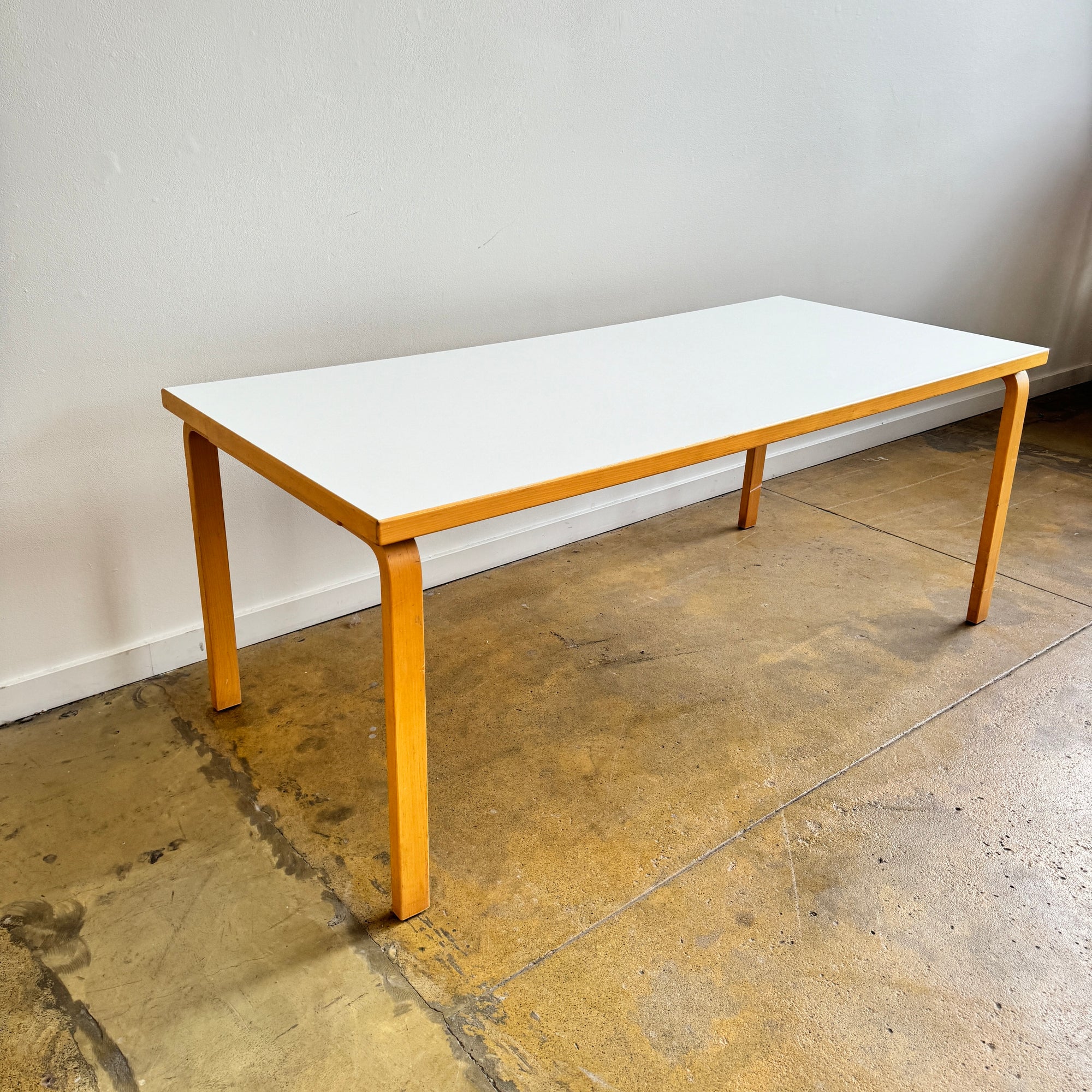 Authentic! Artek Alvar Aalto Rectangular Table "Model 83"