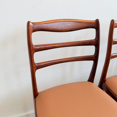 Danish Modern Sculptural Rosewood Dining Chairs - Set of 4 (Fully Restored)