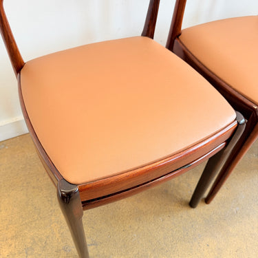 Danish Modern Sculptural Rosewood Dining Chairs - Set of 4 (Fully Restored)