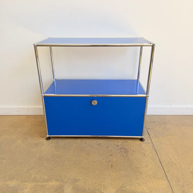 USM Haller Half Size Credenza - Gentian Blue
