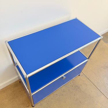 USM Haller Half Size Credenza - Gentian Blue