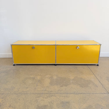USM Haller Low 2X1 Media Console - Yellow
