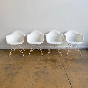 Herman Miller Eames Plastic Armchair with Eiffel Base - Set of 4