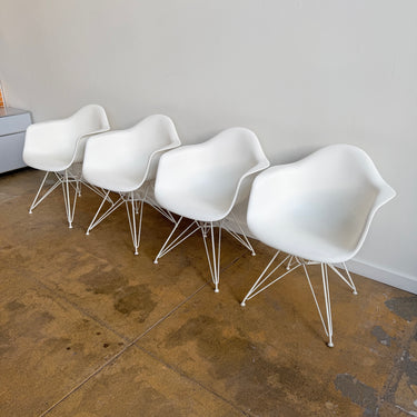 Herman Miller Eames Plastic Armchair with Eiffel Base - Set of 4