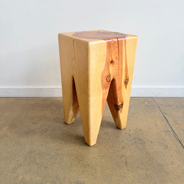 Handcrafted Solid wood Stump Side Table (4 Available)
