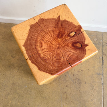 Handcrafted Solid wood Stump Side Table (4 Available)
