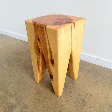 Handcrafted Solid wood Stump Side Table (4 Available)