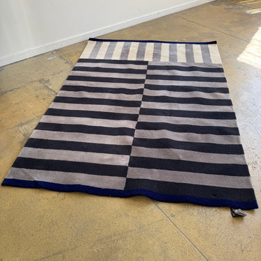 Hem Stripe Slate Medium Rug