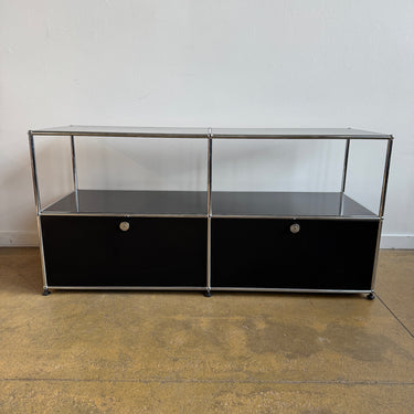 USM Haller 2X2 Console- 20 Deep (Graphite Black)