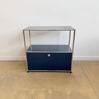 USM Haller Half Size Credenza - Steel Blue