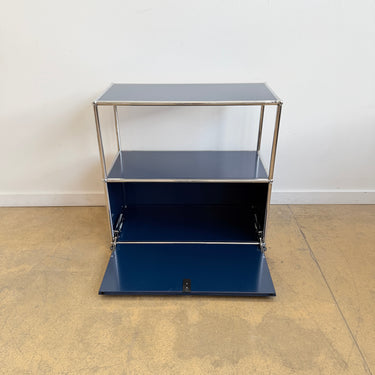 USM Haller Half Size Credenza - Steel Blue