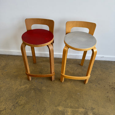 Wooden Stool Sgabello Artek Alvar Aalto K65 Sgabelli Aalto Vintage