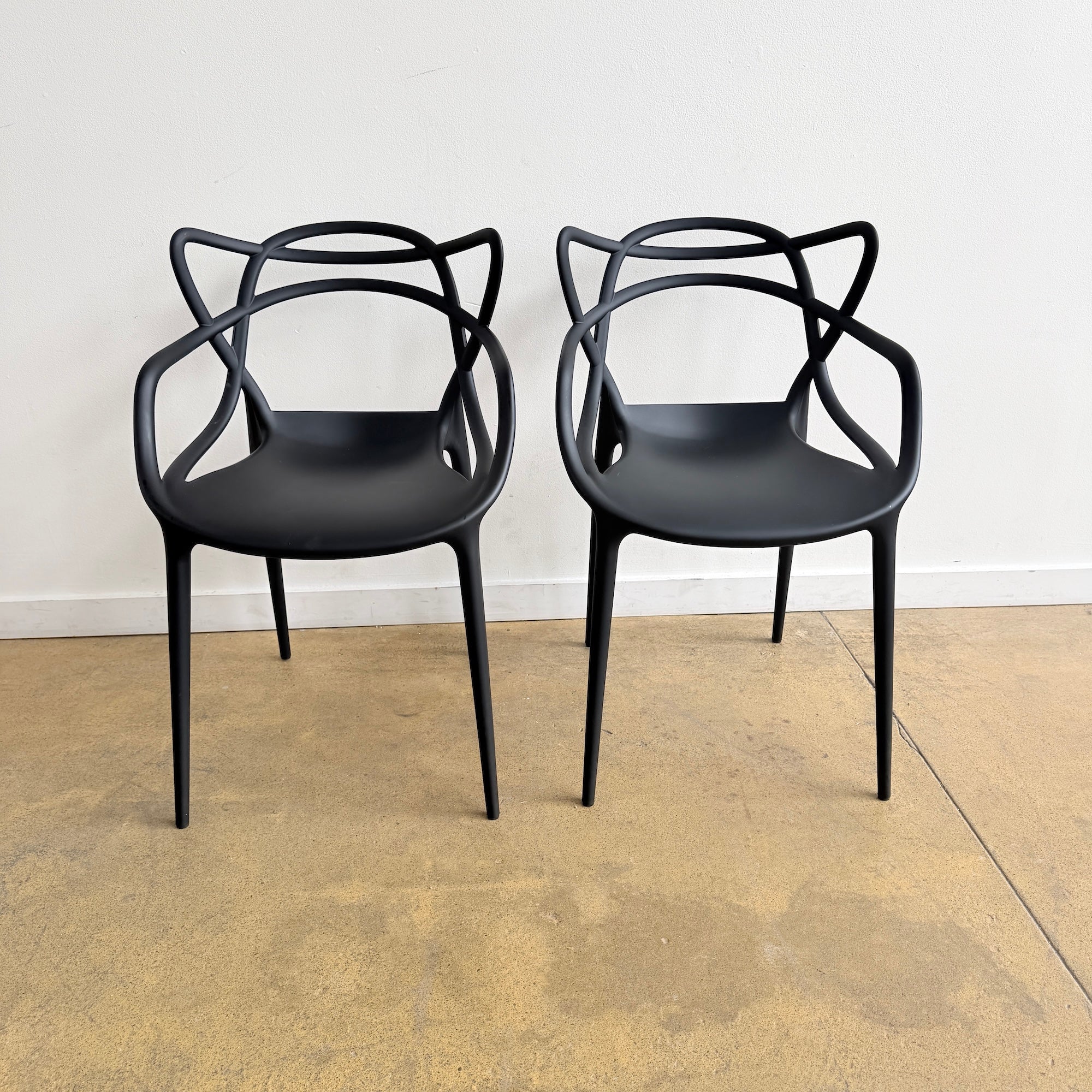 Kartell Masters Plastic Chair by Philippe Starck - Set of 2