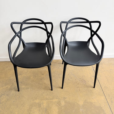 Kartell Masters Plastic Chair by Philippe Starck - Set of 2