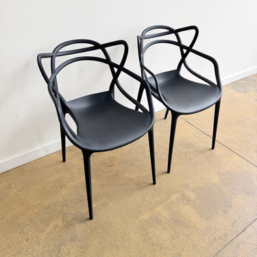 Kartell Masters Plastic Chair by Philippe Starck - Set of 2