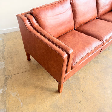 Danish Modern Borge Mogensen 2213 Leather Sofa by Fredericia