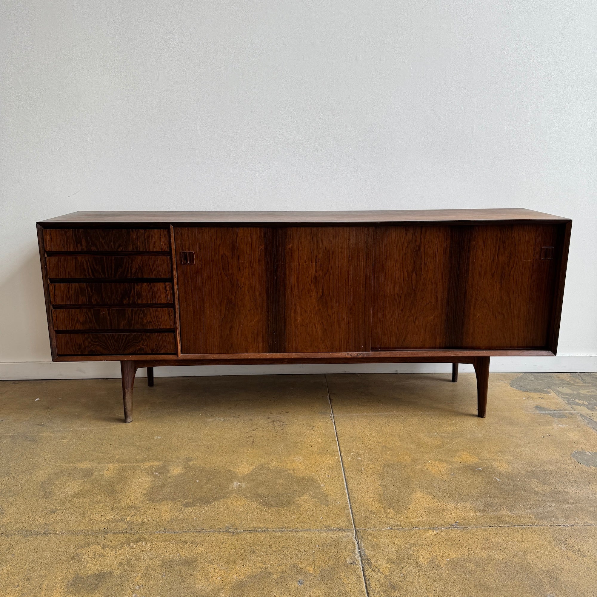 Danish Modern Rosewood Credenza by Oddense Maskinsnedkeri