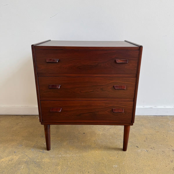 Danish Modern Carl Aage Skov chest of 3 drawers in Rosewood for Munch (Refinished)