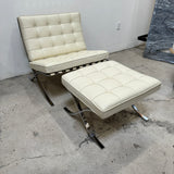 Authentic! Knoll Mies Van Der Rohe iconic Barcelona chair and Ottoman