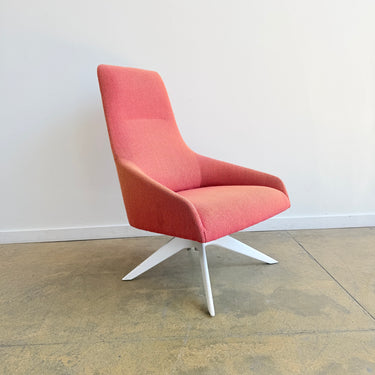 Andreu World Alya Swivel Lounge Chair in Alexander Girard Fabric