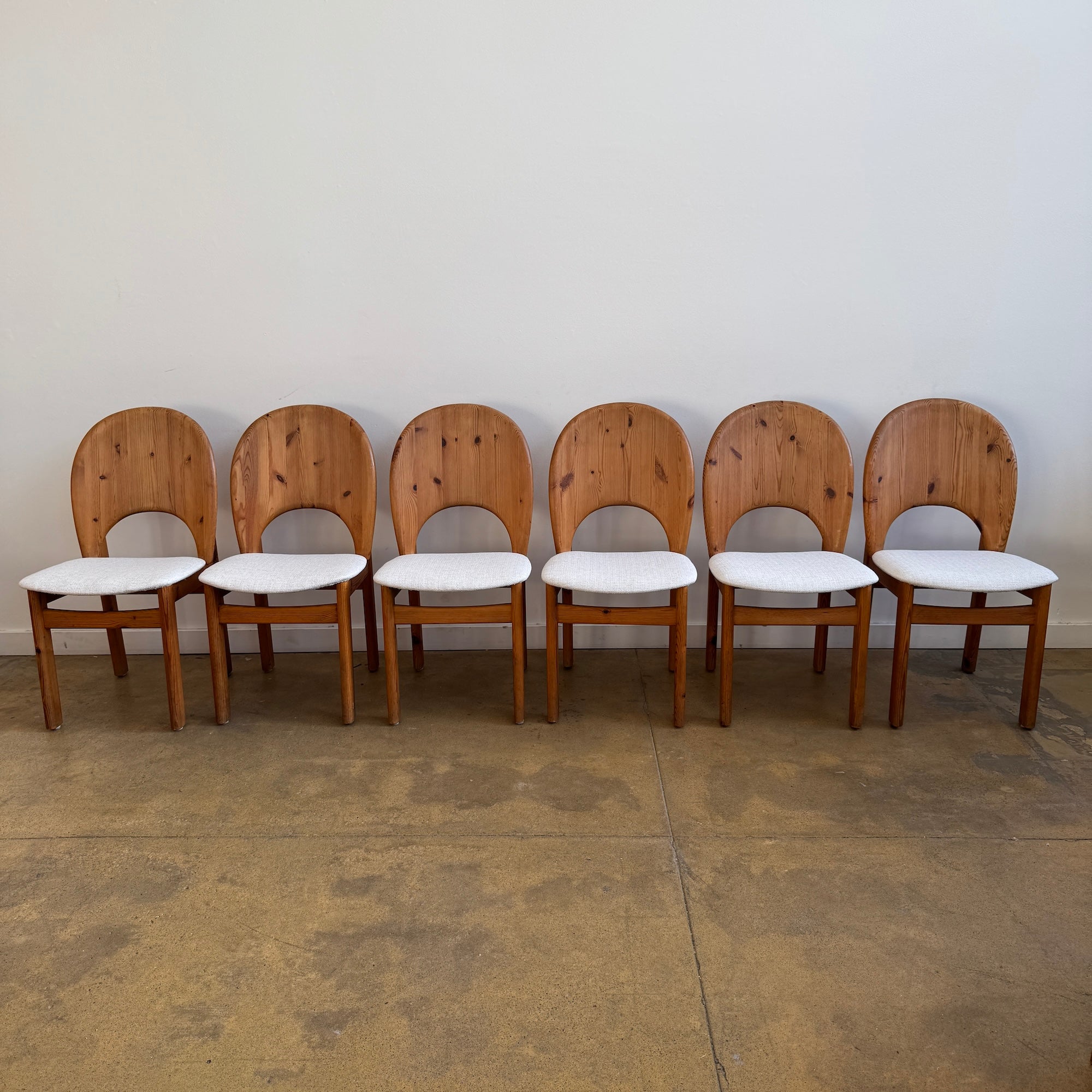 Danish Modern Niels Koefoed Pinewood Chairs for Glostrup (New Upholstery)