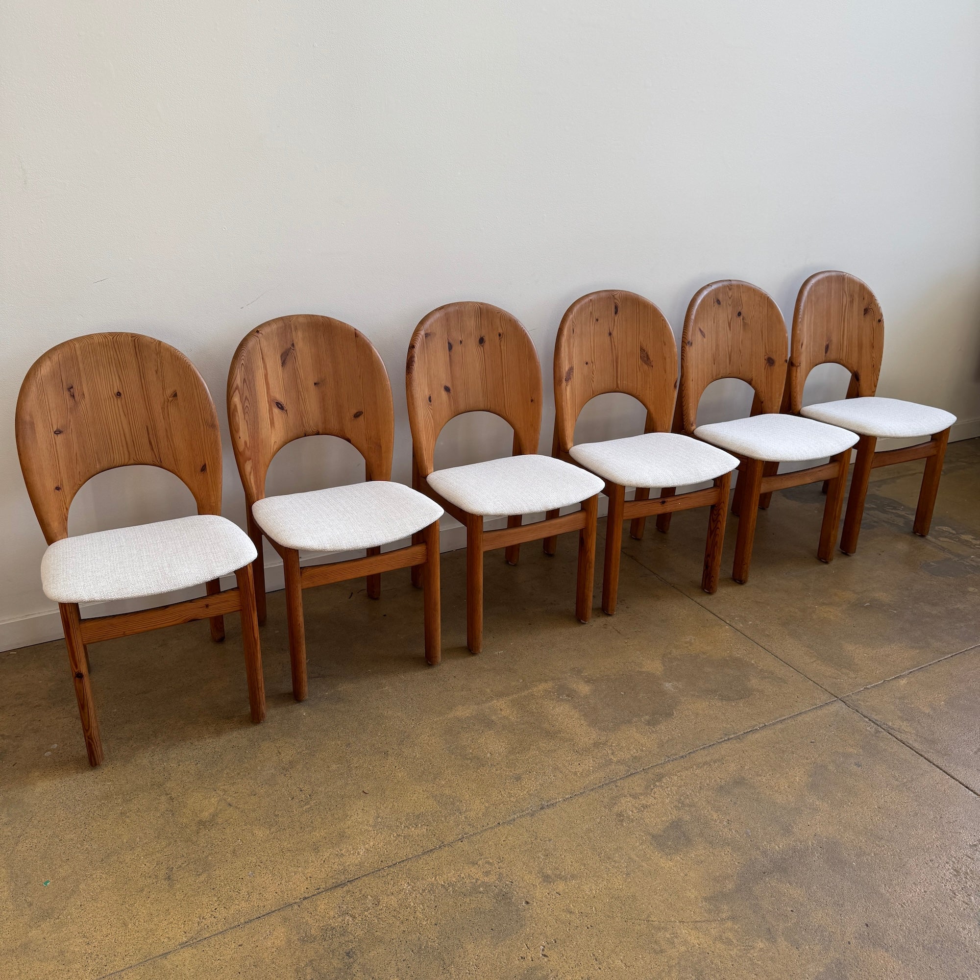 Danish Modern Niels Koefoed Pinewood Chairs for Glostrup (New Upholstery)