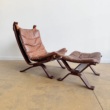 Danish Modern Brammin Møbler "Focus" lounge Chair & Ottoman