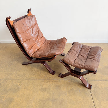 Danish Modern Brammin Møbler "Focus" lounge Chair & Ottoman