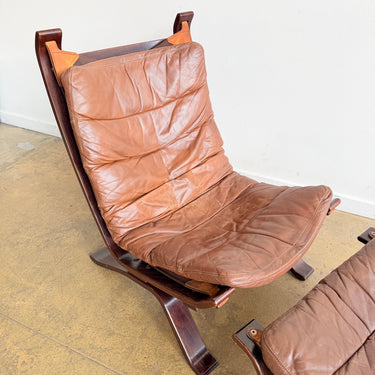 Danish Modern Brammin Møbler "Focus" lounge Chair & Ottoman