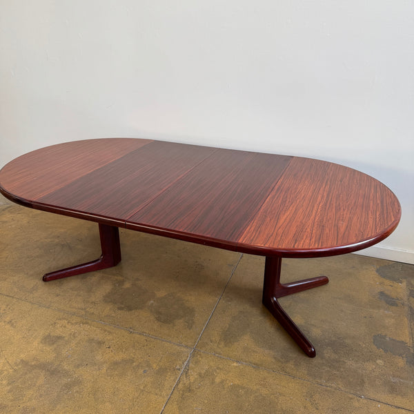 Danish Modern Rosewood Extension Dining Table by Skovby