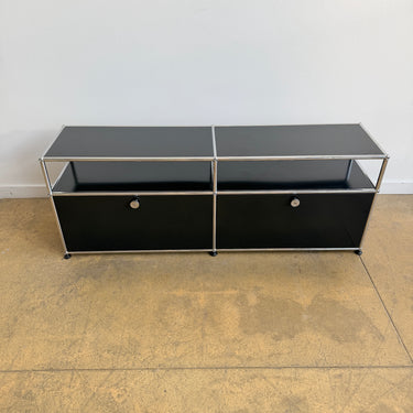 USM Haller 2X2 Media Console 22' - Graphite Black