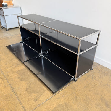 USM Haller 2X2 Media Console 22' - Graphite Black