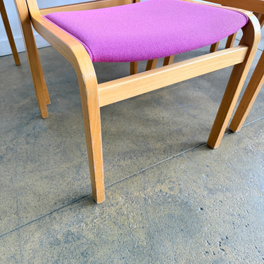 Danish Modern Magnus Olesen Upholstered 45-Series Dining Chairs - Set of 4