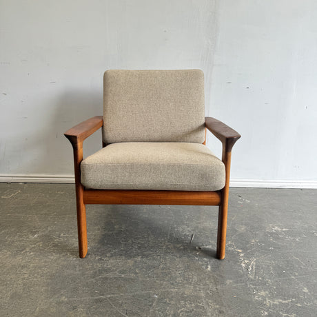 Danish Modern Teak Lounge Chair by Sven Ellekaer for Komfort