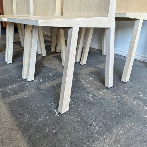 Andreu World Woody Set of 8 Dining Oakwood Dining chairs