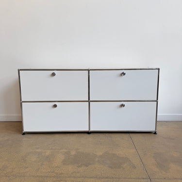 USM Haller Console Fully Enclosed 4 Doors - Pure White