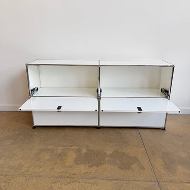 USM Haller Console Fully Enclosed 4 Doors - Pure White