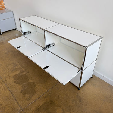 USM Haller Console Fully Enclosed 4 Doors - Pure White
