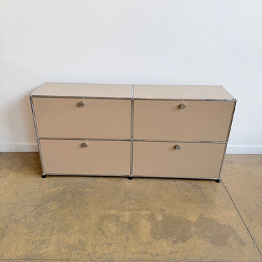 USM Haller Console Fully Enclosed 4 Doors - Beige